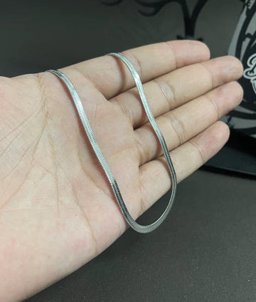 Stainless Steel Flat Snake Neck Chain