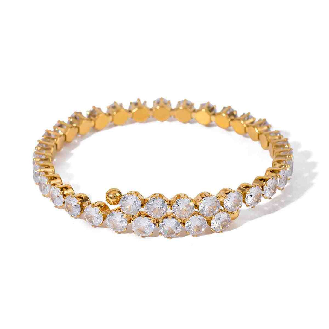 Radiant Allure | Dazzling Adjustable Bangle