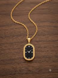 Trendy Watch Dial Pendant Necklace for Women & Girls