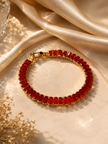 Red Tennis Bracelet